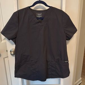 Dark gray scrub top